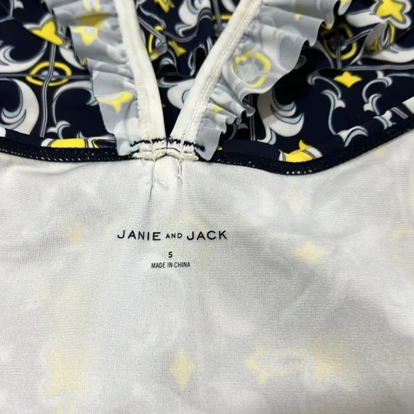 Janie and Jack one piece swimsuit size 5 - Picture 8 of 10